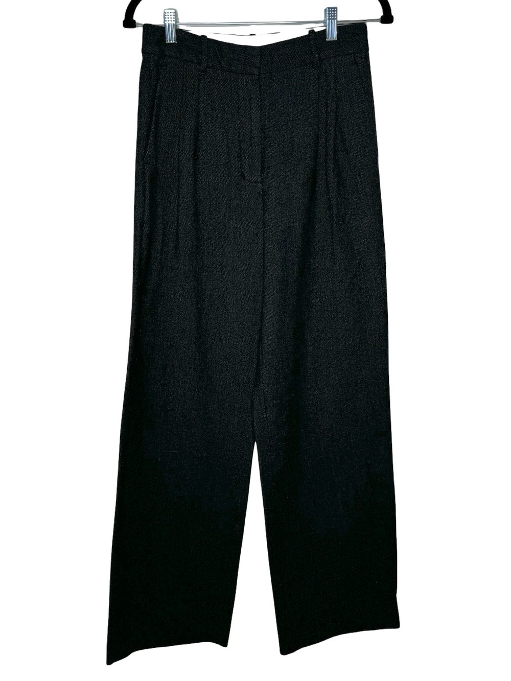 Aritzia | Effortless Pant Wool Heathered Charcoal 6